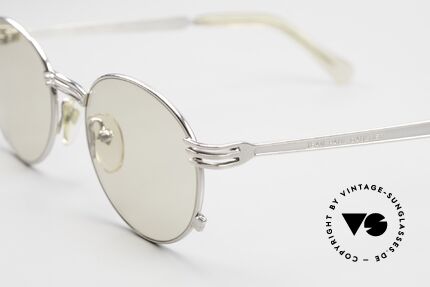 Jean Paul Gaultier 55-3174 Self-Tinting Mineral Lenses, precious "silver chrome-plated" frame finish; size 50-19, Made for Men and Women