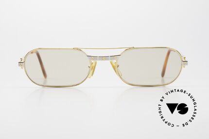 Cartier Must Santos - M Changeable Mineral Lenses, this pair: size 55/20 with the famous Santos decor (3 srews), Made for Men and Women