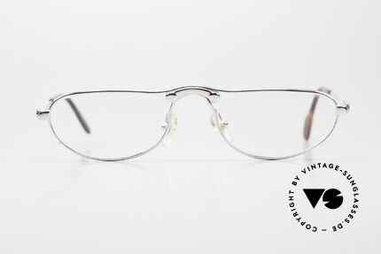 Aston Martin AM04 Platinum Reading Glasses, very noble model AM04; size 49/21, platinum-plated, Made for Men