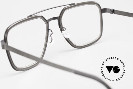 Lindberg 9743 Strip Titanium Men's Designer Eyeglasses, orig. DEMO lenses can be replaced with prescriptions, Made for Men
