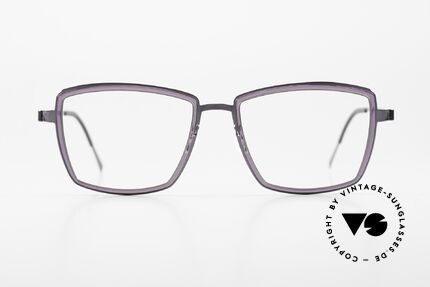 Lindberg 9741 Strip Titanium Women's Frame Vintage Specs, model 9741, in size 52-17, temple 135, color PU14, Made for Women