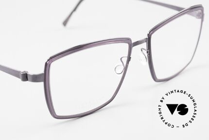 Lindberg 9741 Strip Titanium Women's Frame Vintage Specs, unworn, new old stock with original case by Lindberg, Made for Women