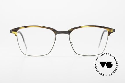 Lindberg 9837 Strip Titanium Combi Glasses Ladies & Gents, titan frame with acetate upper rim = "combination", Made for Men and Women