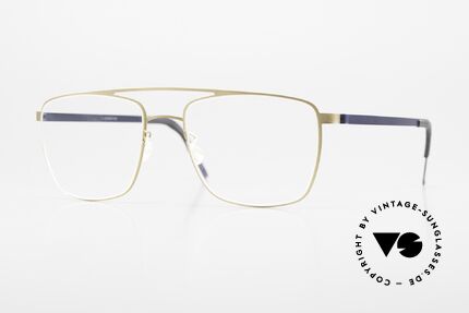 Lindberg 9595 Strip Titanium Men's Glasses Double Bridge Details