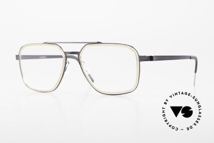 Lindberg 9743 Strip Titanium Men's Glasses Double Bridge Details