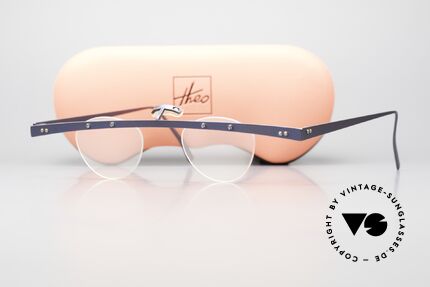 Theo Belgium Tita IV 8 Extraordinary Vintage Glasses, Size: large, Made for Men and Women