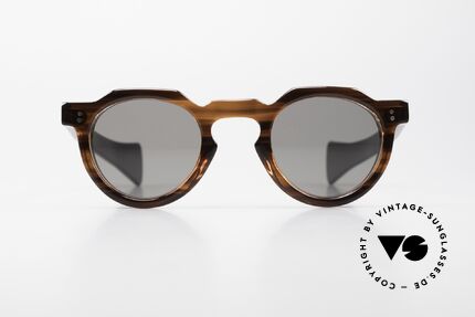 Lesca Panto 6mm 60's Frame Panto Sunglasses, very massive frame (6mm thick profil); built to last!, Made for Men and Women