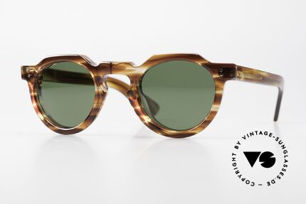 Lesca Panto 6mm Antique 1960's Sunglasses Details