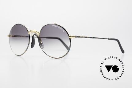 Porsche 5658 - L Round 90's Shades For Men, precious but still sporty and classy - in L size 56-19, Made for Men