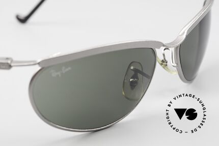 Ray Ban New Deco Metal Oval B&L USA Sunglasses 1990's, orig. name: New Deco, W2566, matte steel grey, 59mm, Made for Men