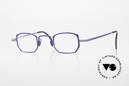 Theo Belgium Pratt Women's Glasses Purple Titan Details