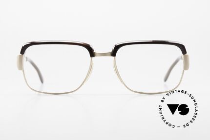 Metzler Marwitz 5006 60's Combi Frame Gold-Plated, classic men's "combi glasses" (metal with upper rim), Made for Men