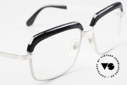 Rodenstock Constantin White Gold Filled 60's Frame, professional refurbished with new transparent demo lenses, Made for Men