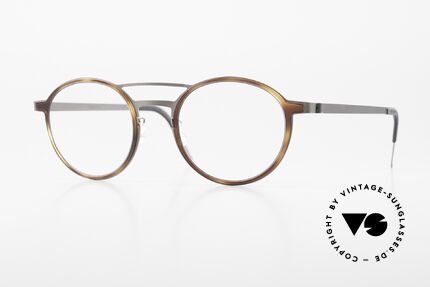 Lindberg 9739 Strip Titanium Round Double Bridge Glasses Details