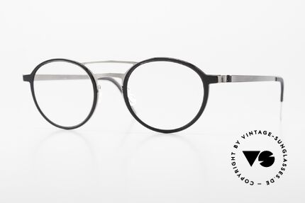 Lindberg 9739 Strip Titanium Round Frame Double Bridge Details