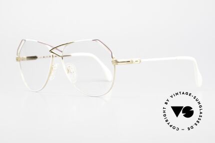 Cazal 229 West Germany Women's Specs, model 229 in size 58-14 in white-gold and purple, Made for Women
