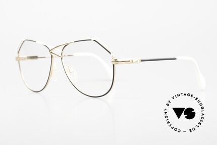 Cazal 229 West Germany Frame Ladies, model 229 in size 58-14 in white, gold and black, Made for Women
