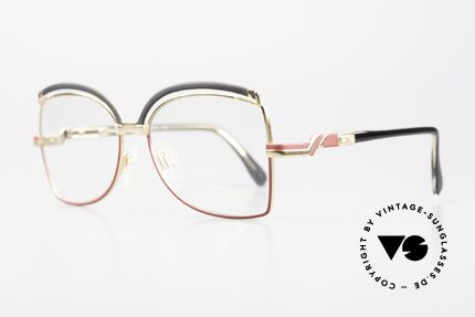 Cazal 240 Old 80's Ladies Eyeglasses, terrific combination of forms, colors & materials, Made for Women