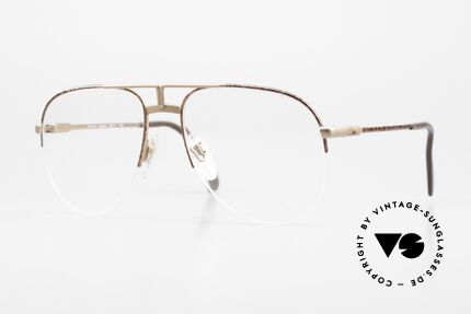 Cazal 717 Old 80's Glasses Semi Rimless Details
