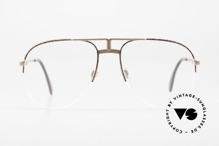 Cazal 717 Old 80's Glasses Semi Rimless, 1980's designer eyeglasses by CAri ZALloni, Made for Men