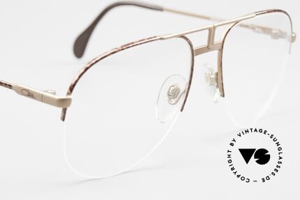 Cazal 717 Old 80's Glasses Semi Rimless, NO retro fashion; an app. 35 years old rarity, Made for Men