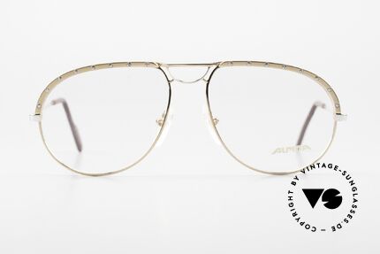 Alpina M1F767 Rare 90's Aviator Eyeglasses, 1990's original; top craftsmanship (GOLD-PLATED), Made for Men