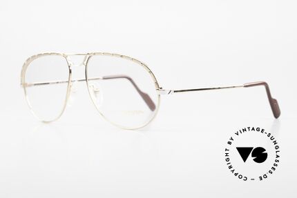 Alpina M1F767 Rare 90's Aviator Eyeglasses, frame with distinctive ornamental screws by Alpina, Made for Men