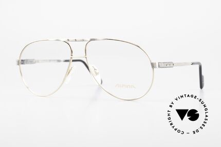 Alpina M1F771 90's Men's Glasses Aviator, Alpina vintage glasses M1F771 in size 59/15, 140, Made for Men