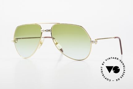 Cartier Vendome Santos - M Green To Blue Gradient Lens Details