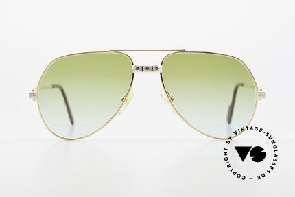 Cartier Vendome Santos - M Green To Blue Gradient Lens, mod. "Vendome" was launched in 1983 & made till 1997, Made for Men and Women