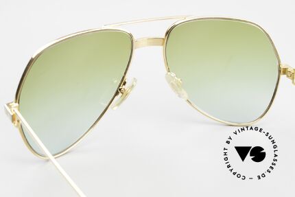 Cartier Vendome Santos - M Green To Blue Gradient Lens, NO retro sunglasses, but an authentic vintage ORIGINAL, Made for Men and Women