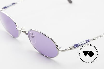 Jean Paul Gaultier 56-0022 Oval 90's Titanium Shades, unworn, new old stock (like all our vintage Gaultiers), Made for Men and Women