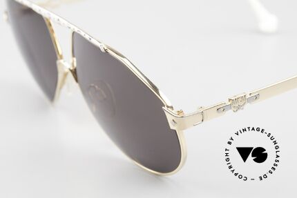 MCM München S2 90's Designer Luxury Shades, modified aviator design in large size (142mm width), Made for Men and Women