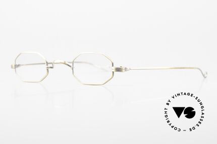 Lunor II 01 Octag Frame Antique Gold, full rimmed, antique-gold: tangible top-notch quality, Made for Men and Women
