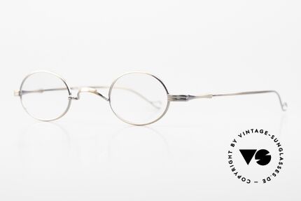 Lunor II 04 Oval XS Frame Antique Copper, XS size 37/25, can be glazed with strong prescriptions, Made for Men and Women