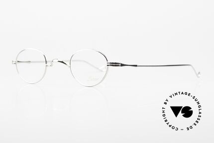 Lunor II 03 XS Unisex Frame Platinum, XS size 37,5/26, can be glazed with strong prescriptions, Made for Men and Women