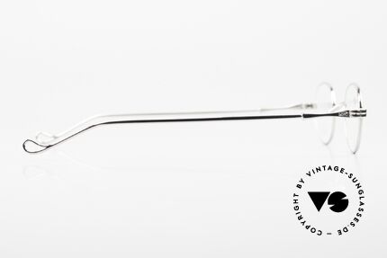 Lunor II 03 XS Unisex Frame Platinum, NO RETRO GLASSES; but a luxury Original from the 90's, Made for Men and Women