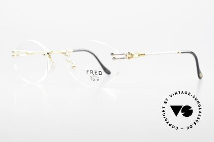 Fred Orcade F5 Oval Rimless Luxury Glasses, named after the archipelago in the N. Isles of Scotland, Made for Men and Women