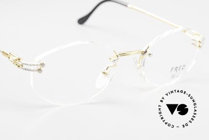 Fred Orcade F5 Oval Rimless Luxury Glasses, Size: medium, Made for Men and Women