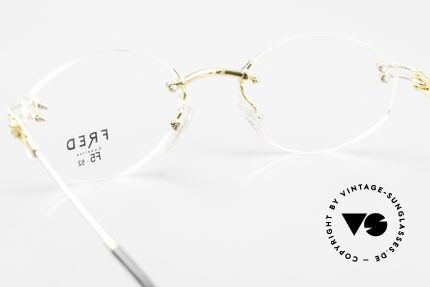 Fred Orcade F5 Oval Rimless Luxury Glasses, Size: medium, Made for Men and Women