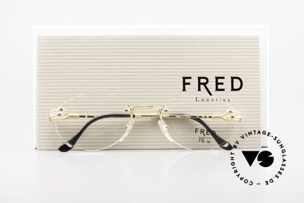 Fred Orcade F5 Oval Rimless Luxury Glasses, Size: medium, Made for Men and Women