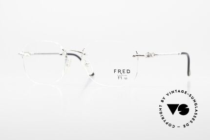 Fred Fidji F1 Rimless Luxury Frame Platinum Details