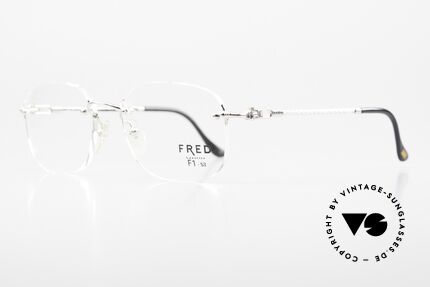 Fred Fidji F1 Rimless Luxury Frame Platinum, model named after the Fiji Islands (South Pacific Ocean), Made for Men and Women