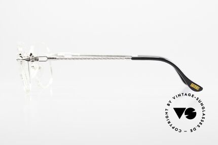 Fred Fidji F1 Rimless Luxury Frame Platinum, unworn 90's rarity, new old stock; (hard to find today!), Made for Men and Women
