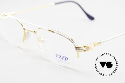 Fred Caravelle Luxury Men's Eyeglasses 80's, temples are twisted like a hawser; sailor's MUST HAVE, Made for Men