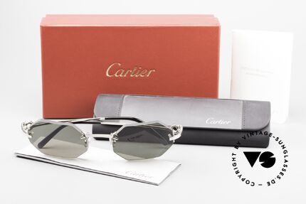 Cartier C-Decor Octag Octagonal Luxury Shades, Size: medium, Made for Men and Women