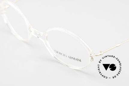 Giorgio Armani 363 Oval Eyeglasses Crystal 90's, top quality and very comfortable (weighs only 9g), Made for Men and Women