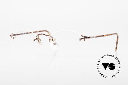 Giorgio Armani 195 Rimless Vintage Frame Oval Details