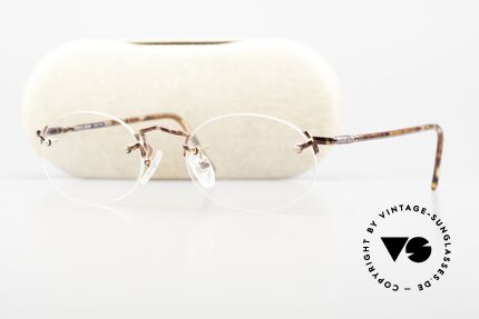 Giorgio Armani 195 Rimless Vintage Frame Oval, NO RETRO EYEGLASSES, but true 1980's commodity, Made for Men and Women