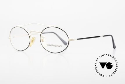 Giorgio Armani 115 90's Designer Eyeglasses, gold/black finish, medium size 50/21, 140, col.702, Made for Men and Women